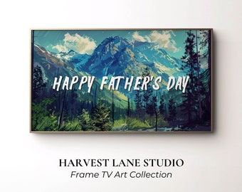 samsung frame tv art for father's day | father's day decor | party decoration | the frame tv art | gift for dad | digital download tv art