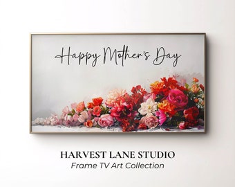 samsung frame tv art for mothers day | mothers day decor | party decoration | the frame tv art | gift for mom | digital download tv art