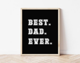fathers day gift | dad wall art | aesthetic room decor | dad gifts | gift for him | man cave decor | printable wall art | digital download