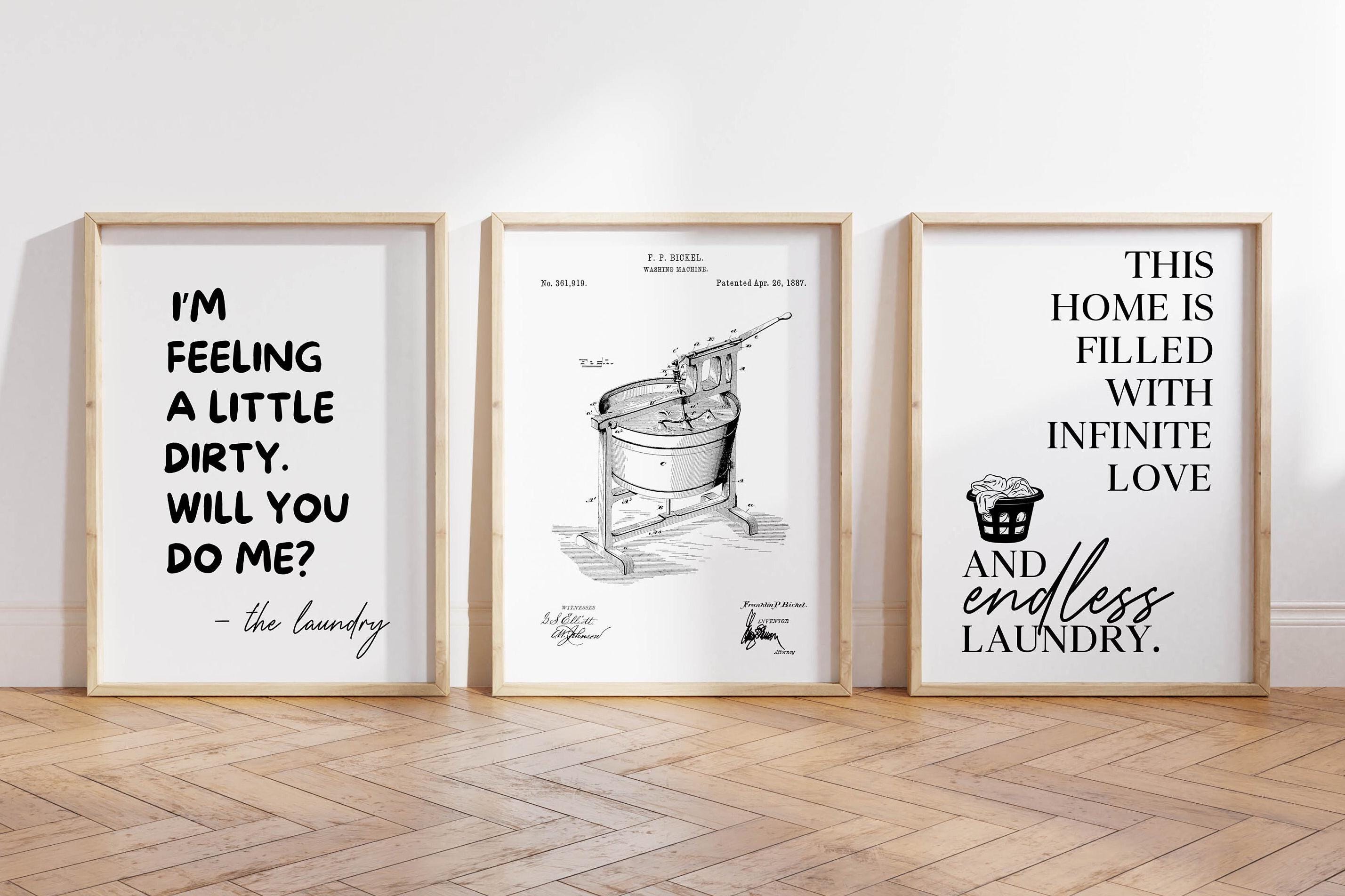 Laundry Room Wall Art | SET OF 6 PRINTABLES | Laundry Room Decor ...