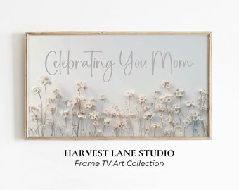 samsung frame tv art for mothers day | mothers day decor | party decoration | the frame tv art | gift for mom | digital download tv art