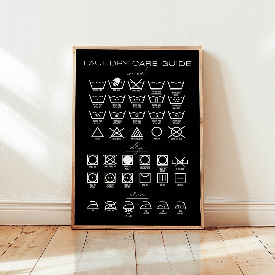 Black Laundry Room Printable Wall Art | Laundry Room Decor | Laundry ...