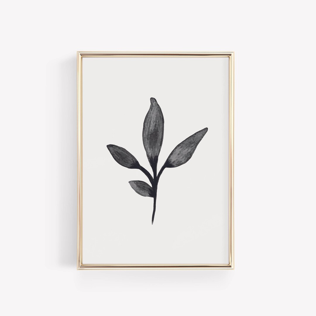 Botanical Printable Wall Art | Minimalist Print | Aesthetic Room Decor ...