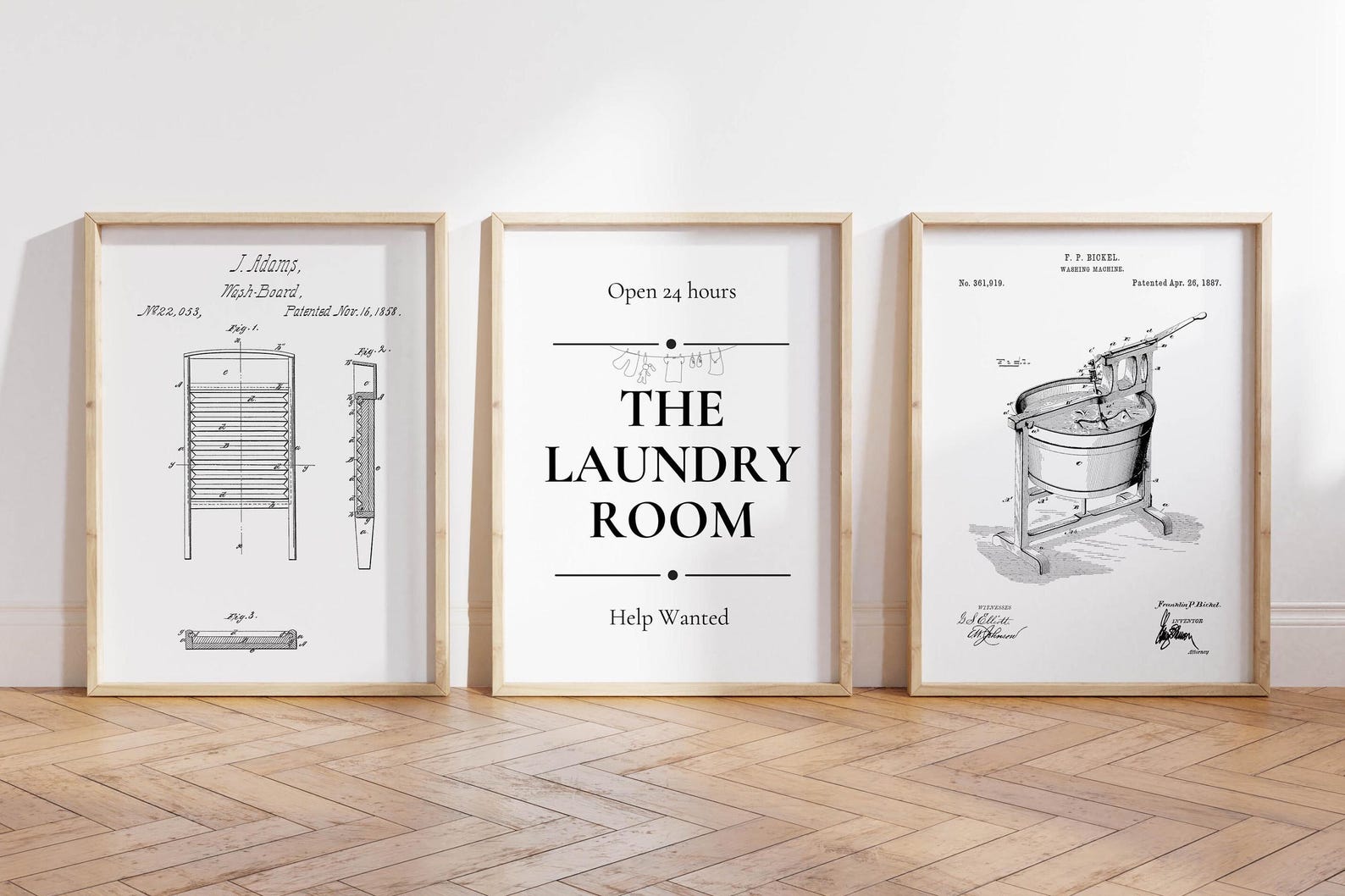 Laundry Room Wall Art | SET OF 6 PRINTABLES | Laundry Room Decor ...