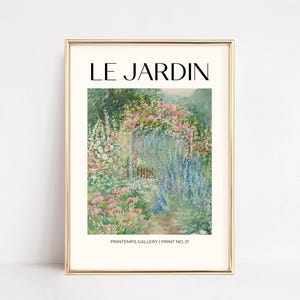 spring decor printable wall art | vintage wall art | botanical art | garden wall art | flower print | floral wall art | digital download