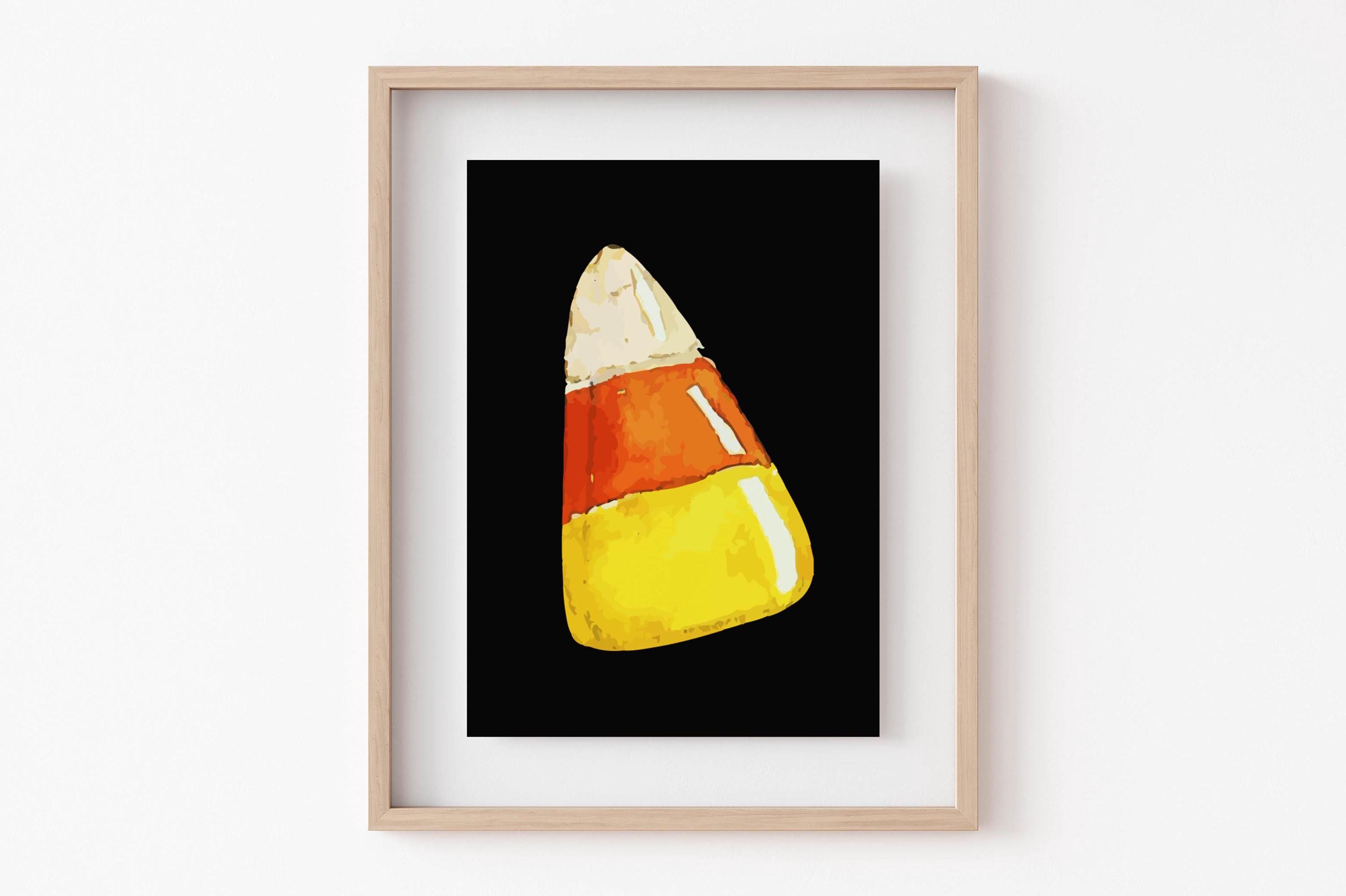 ハロウィーンの装飾用印刷可能なウォールアート | キャンディコーンのプリント | 季節の秋のデコレーション | ハロウィーンのポスター |  かわいいハロウィーンの装飾 | デジタルダウンロード - Etsy 日本, image size:3000x1999