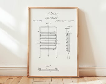 vintage printable wall art | wash board print | laundry room sign | minimalist wall art | aesthetic laundry room decor | digital download