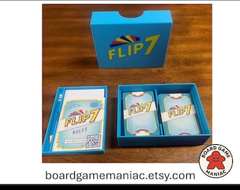 Estuche de viaje Flip 7 / Caja para mazos impresa en 3D con ranura para marcador