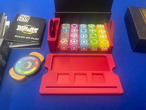 20 Strong Board Game Insert: 3D Printed Dice & Card Organizer