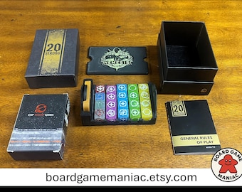 Organizador de juegos de mesa 20 Strong: Nemesis Sci-Fi Horror, estuche de almacenamiento impreso en 3D