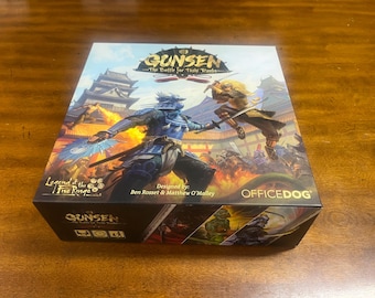 Gunsen: The Battle for Toshi Ranbo Organizador Inserto / Mejora de Almacenamiento de Cartas y Recursos con Fundas / BoardGameManiac