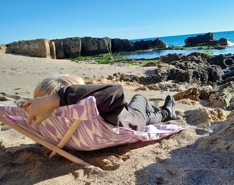 Estera Lona Tumbona para playa hecha en Mallorca  -  Canvas Beach Lounger Mat made in Mallorca