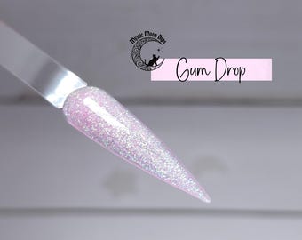 Gum Drop Pink Shimmer Acrylic Nail Dip Powder