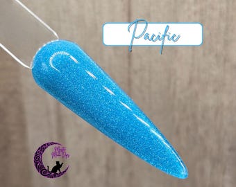 Pacific Blue Shimmer Acrylic Nail Dip Powder