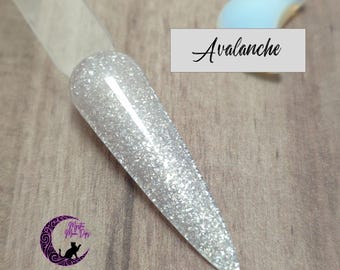 Avalanche -Dip Powder, Dip Powder for nails, Acrylic, mica, white,