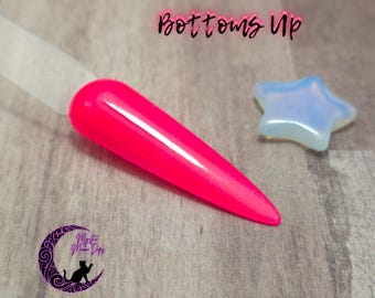 Hot Pink Acrylic Nail Dip Powder: Fluorescent Manicure Color