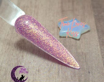 True Loves Kiss Lavender Glitter Acrylic Nail Dip Powder