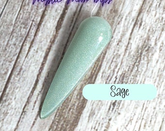 Sage Light Green Acrylic Dip Powder: Nail Color Manicure