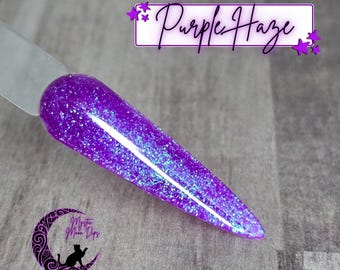 Purple Haze -Dip Powder, Dip Powder for nails, Acrylic, Purple Glitter Nail Color