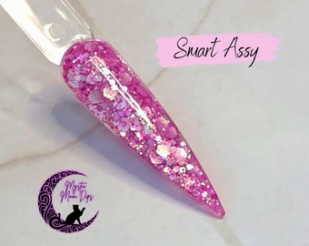 Smart Assy Pink Glitter Acrylic Dip Powder: Nail Color