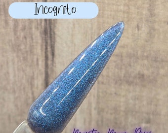 Incognito Purple Blue Shimmer Acrylic Dip Powder