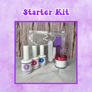 Dip Powder Starter Kit - dip base, dip activator, dip top, dip set, dip powder, dip powder for nails, dip powder kit, nail, nails, nail dip