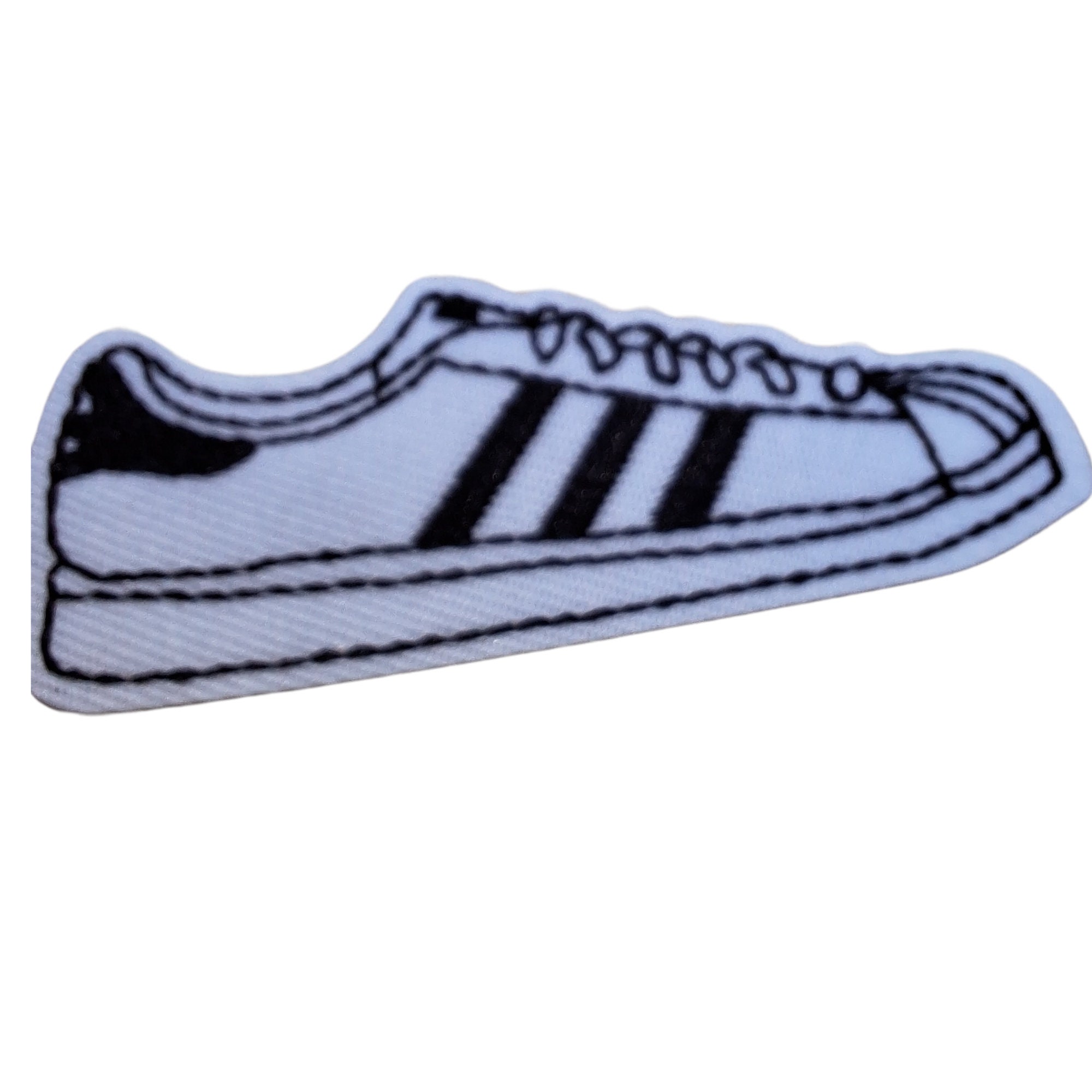 Trainer Patch for Clothes and Accessories White Shoe With Black Embrodiered  Details Versatile Trendy Design Ideal for Clothes Accessories - Etsy