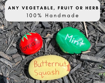 Custom Garden Marker Label Rocks - (perfect for Mother’s Day)