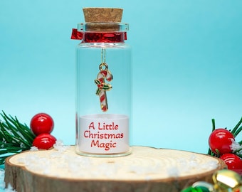 Personalised Tiny Christmas Candy Cane Keepsake Gift | Stocking Filler | Secret Santa Gift