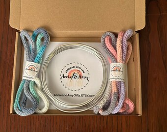 Knitted Wire Words DIY Craft Kit: iCord & Aluminum Wire, Home Decor