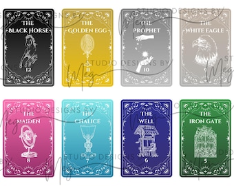 One Dark Window and Two Twisted Crowns Providence Cards - Deck Style Bookmark - Digital Download