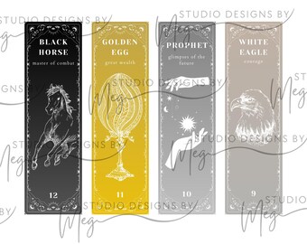 One Dark Window and Two Twisted Crowns Providence Cards Bookmarks - Digital Download