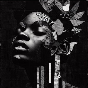 Stitches of the Soul | Wall Art | AI Generated | African American Art |Download Printable | Inspired by Bisa Butler |Unique Deco |Black Art