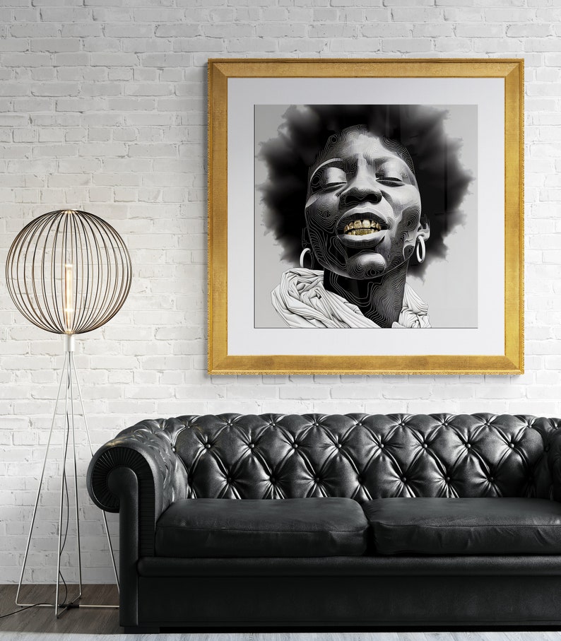 Golden Beats: Portraits of Hip Hop Culture | Wall Art | AI Generated ...