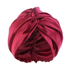 100% Mulberry Silk Bonnet, 22 Momme, Turban, Hair Care