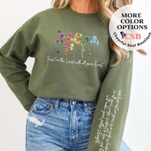 Christliches Sweatshirt, Bibel-Vers-Sweatshirt, Religiöses Sweatshirt, Jesus-Pullover, Religiöses Kleid, Geschenk für christliche Frauen, Glaube Shirt