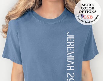 Jeremiah 29:11 Christian Teacher Tee - Comfort Colors Bible Verse Shirt