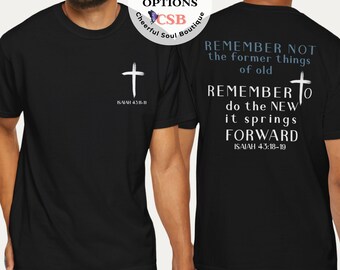 Comfort Colors Christian T-Shirt: Isaiah Bible Verse, Men's Gift