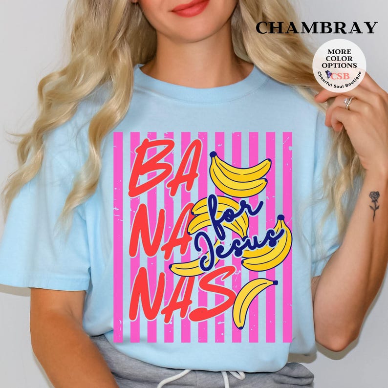 Bananas for Jesus Christian T-shirt – Summer Vacation Apparel - Etsy