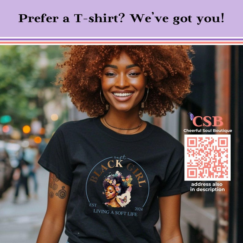 Black Girl 'Soft Life' Sweatshirt: Empowering Self-Care Gift image 6
