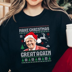Santa’s Favorite Felon Sweatshirt, Trump Christmas Shirt, Funny Trump Shirt, Christmas Shirt, Gift for Republican, Trump 2024 , Trump Shirt