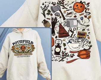 Sweat-shirt Fête des récoltes de Pottsfield, chemise murale sur le jardin, chemise Pottsfield, chemise d'Halloween, costume d'Halloween, vêtements d'Halloween