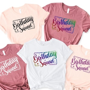 Birthday T-Shirt, Birthday Crew Shirt for Woman, Birthday Party Shirts, Birthday Gift for Woman, Birthday Group Shirts, Birthday Squad Shirt