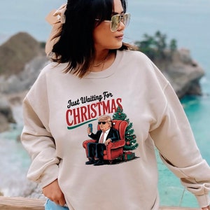 トランプおもしろクリスマス スウェットシャツ、クリスマスを再び素晴らしいものにする T シャツ、MAGA ホリデー T シャツ、トランプ支持のクリスマス ユーモア、醜いトランプ クリスマス 2024