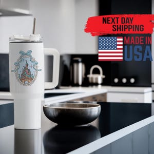 Disney Castle Tumbler, Princess Castle Stanley Cup, Magical Disney Drinkware, Vintage Castle Stanley Cup, Family Vacation Tumbler