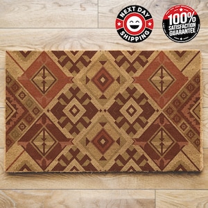 Colorful Boho Aztec Doormat, Welcome Doormat, Home Decor, Colorful Doormat, Boho Decor, Doormat Outdoor, Front Door Mat, Porch Decor