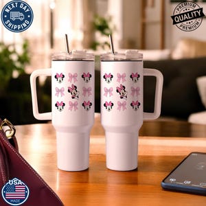 Disney Minnie Coquette Tumbler Cup, Minnie Birthday Travel Cup, Disney Princess Tumbler Cup, Minnie Girl Trip Tumbler, WDW Tumbler Gift