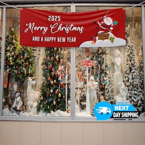 Merry Christmas Banner, Christmas Banner, Christmas Decor, Christmas Party, Vinyl Banner, Event Banner, Party Banner, Christmas Vinyl Banner