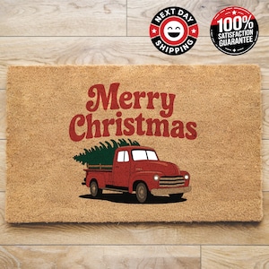 Merry Christmas Doormat, Doormat Outdoor, Seasonal Home Decor, Christmas Decor, Winter Outdoor Decor, Welcome Doormat, Christmas Gift
