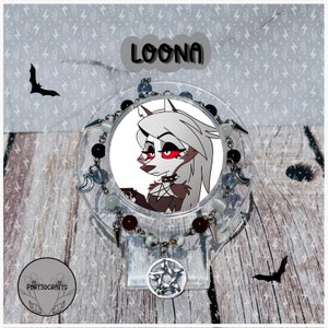 Loona Bracelet. Handmade jewelry, hazbin hotel inspired bracelet.